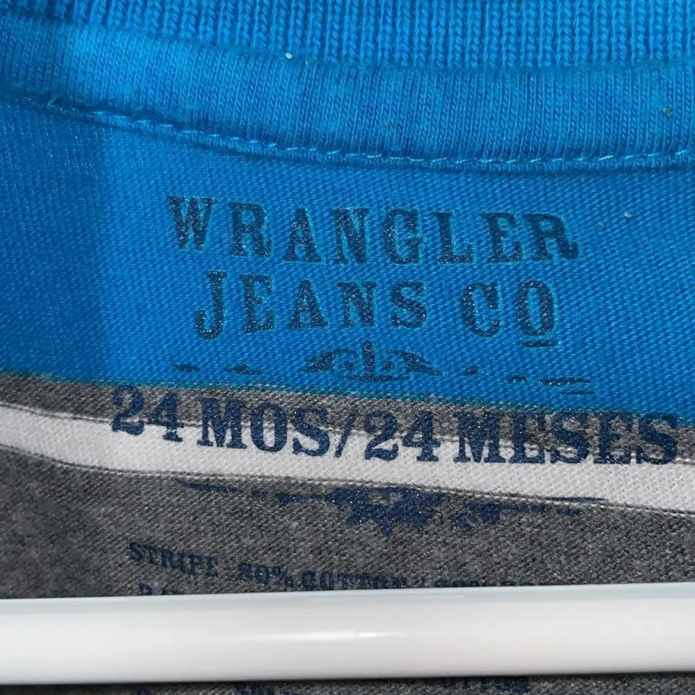Wrangler jean co. Long sleeve kids shirt